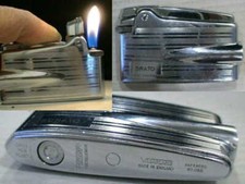 Briquet ancien { RONSON Varaflame } -  pub DRATO - Lighter Feuerzeug Accendino