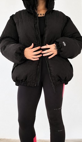 Doudoune noire pull - doudoune, pull&bear