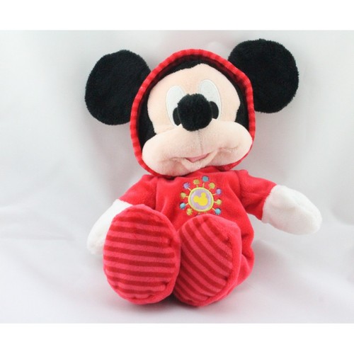 Doudou mickey pyjama rouge - doudou,