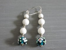 Boucles oreilles perles de - d,