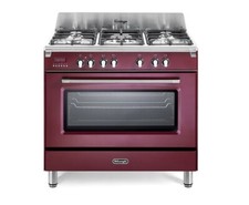 Delonghi MEM965RXED Cuisine 5 Feux Fonte Gaz 90X60 Four Multif. Cl.a Bordeaux