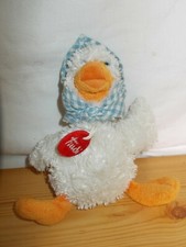 PETIT Doudou peluche oie blanche foulard vichy TRUDY 