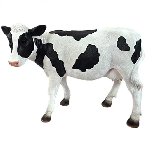 Statue vache résine - , noir