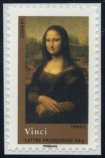 TIMBRE FRANCE AUTOADHÉSIF 2008 N° 153 NEUF ** La Joconde VINCI