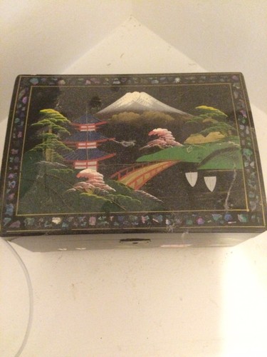 Japanese music jewelry box - music,