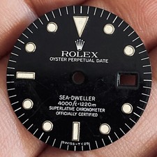 Rolex Black Dial Trit For Sea Dweller Model Ref 16660