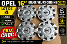 4 Enjoliveurs OPEL 16" ORIGINE