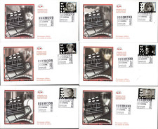 4690/5+ FDC  6  ENVELOPPÉS    1er JOUR      LES   ACTEURS  DE  CINEMA