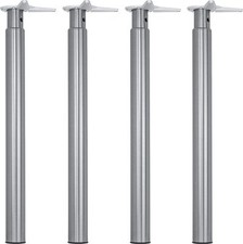 4x Häfele Pieds de Table Pied Réglable en Hauteur 700-880 MM Argent 150 KG