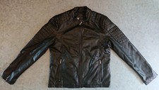 Blouson noir uni esprit motard Celio