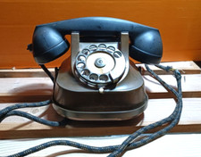 Téléphone Vintage En Cuivre Du Période Fasciste - Origine Allemande - Très Rare