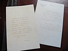 2 Lettres ARCHEVEQUE PARIS &