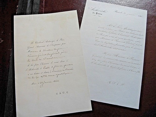 Lettres archeveque paris - archeveque, &