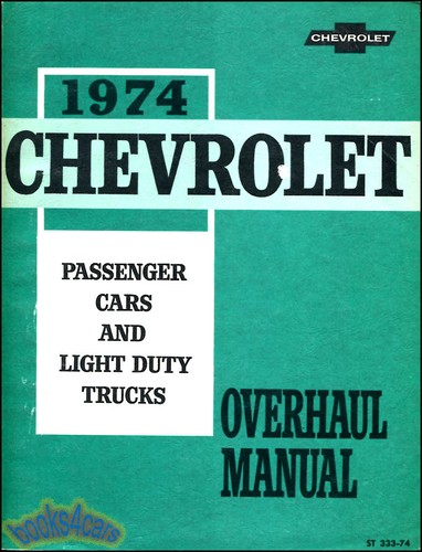 Chevrolet 1974 atelier - atelier, manuel