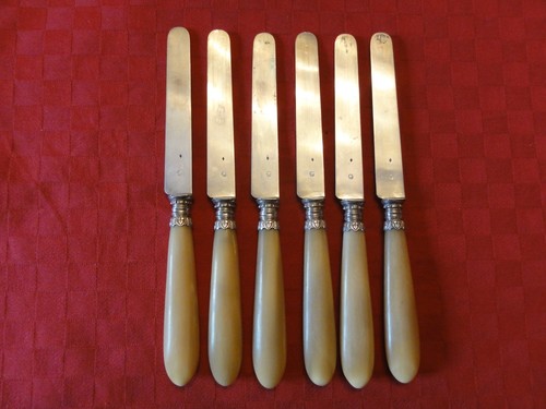 Six couteaux fruits manche - six,