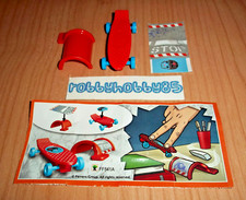 FF541A Skateboard Rouge (Avec 1 Autocollant) + bpz Kinder Merendero Joy Italie
