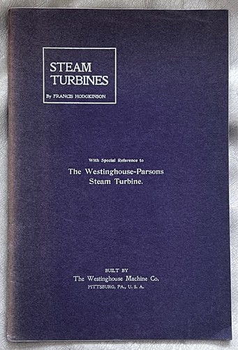 1901 book steam turbines - turbines, w/