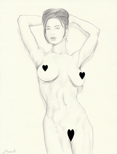 Dessin féminin female - nu, (female