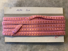 ANCIEN GALON RUBAN ROSE  10,5