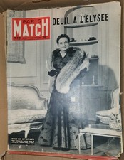 N°345 Magazine Paris-Match 19 Novembre 1955 Madame René Coty est morte
