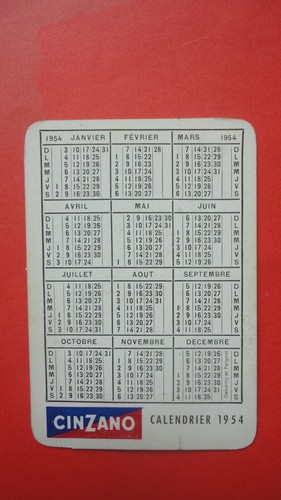Petit calendrier publicitaire - petit,