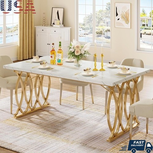 Elegant dining table - dining, faux