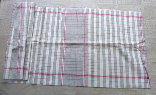Ancien coupon tissu lin - ancien,