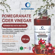 Vinaigre de cidre de grenade avec fermentation mère