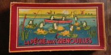 RARE JEU LA PËCHE AUX GRENOUILLES GB & CIE NICOLAS-KELLER ATLAS PARIS VERS 1900