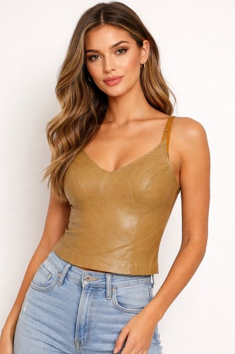 Haut bretelles cuir - bretelles, en