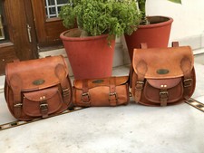 Neuf 3 Pochette Robuste Cuir