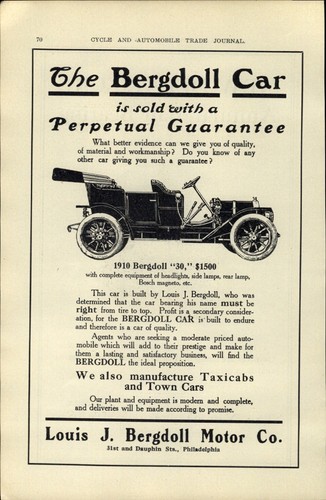 1910 paper car auto - paper, ad