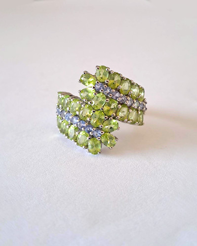 Bague cocktail péridot