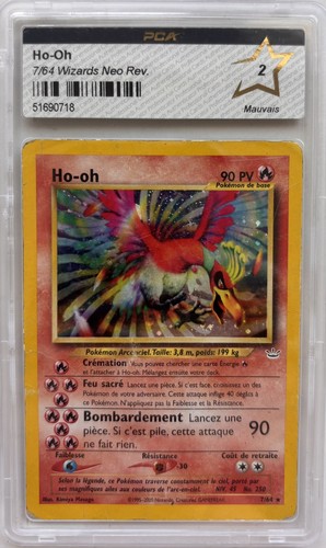 Carte pokémon 7 - ho-oh, 7/64