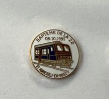 PIN'S SNCF TRAIN BAPTEME DE LA Z2 AUTOMOTRICE 05/10/91 AMBERIEU-EN-BUGEY 01 AIN