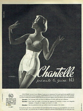 publicité Advertising  1122  1958   Chantelle  la gaine 643