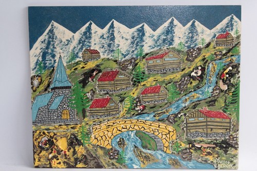 Tableau peinture village - village, de