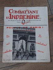 Une revue militaire  " COMBATTANT D'INDOCHINE "  SEPTEMBRE 1951 N°13 militaria.