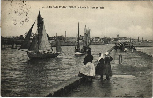 Cpa les sables olonne - ak, sables-d'olonne