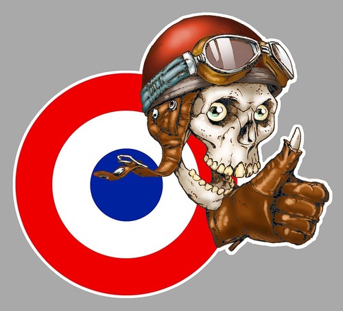 Sticker tete mort - tete,