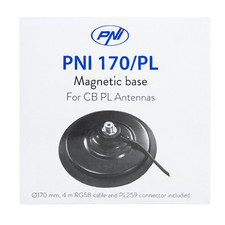 Pied magnétique PNI 170/PL 170 mm, étroit, avec câble de 4 m et connecteur PL259