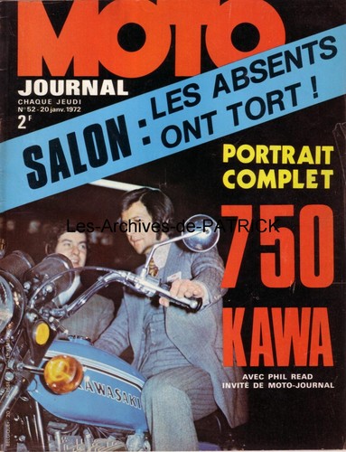Moto journal kawasaki 750 - moto, 52