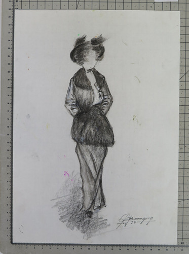 Dessin signé beccaria - dessin,