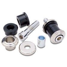 KIT SILENT BLOCS NOIRS AVEC VIS POUR GUIDON HARLEY-DAVIDSON & CUSTOM