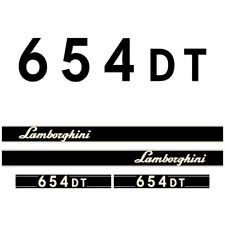 Lamborghini 654 DT Kit d'Autocollants Aftermarket pour Tracteur - Décalcomanie