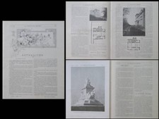 CONSTRUCTION MODERNE n°48 1904 JOSEF HOFFMANN, HOHE WARTE, MONUMENT PASTEUR