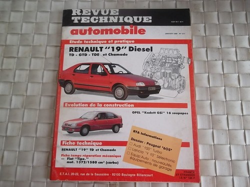 Revue technique renault - revue,