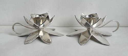 Vintage paire bougeoirs - paire,