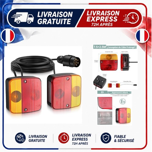 Feux arrière remorque