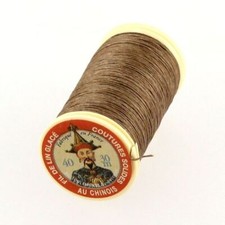 Bobine de 30m de fil de lin AU CHINOIS retors glacé - N°40